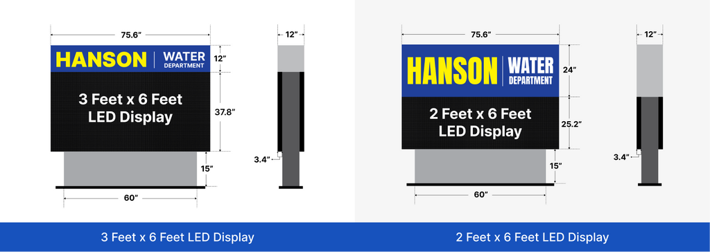 LED Sign For Hanson Water Department