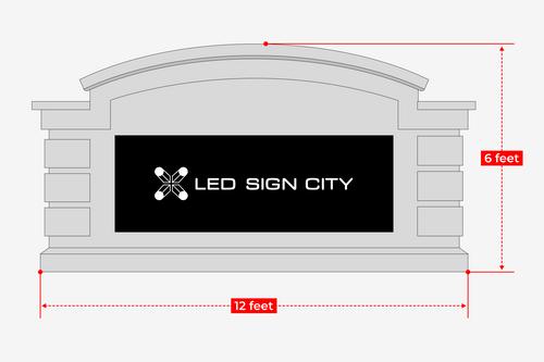 Monument Structure For Outdoor Digital Sign