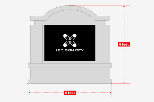 Monument Structure For Outdoor Digital Sign