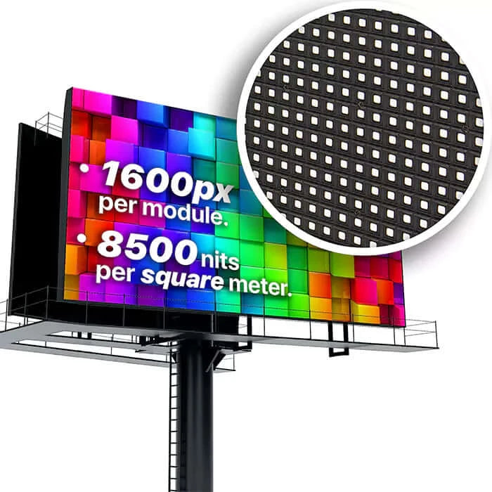 Led Sign City Series 1X1 outdoor custom led sign with brilliant full-color programmable digital signage, Free software, and wireless communication