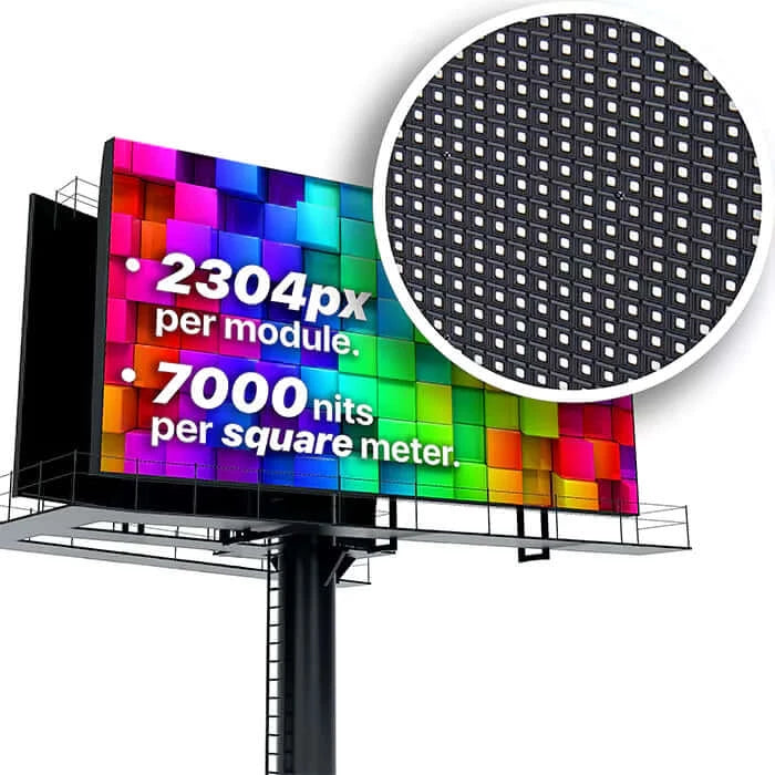 Led Sign City Series 1X1 outdoor custom led sign with brilliant full-color programmable digital signage, Free software, and wireless communication
