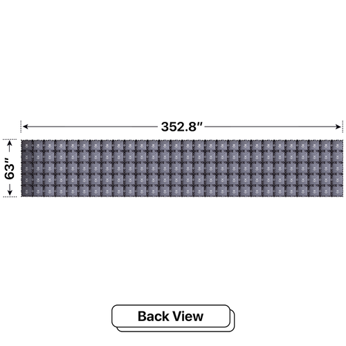 LED Sign City five by twenty eight inch LED sign, back view, Single and Double-sided display visibility, digital signage marketing, led digital signage display, church signs