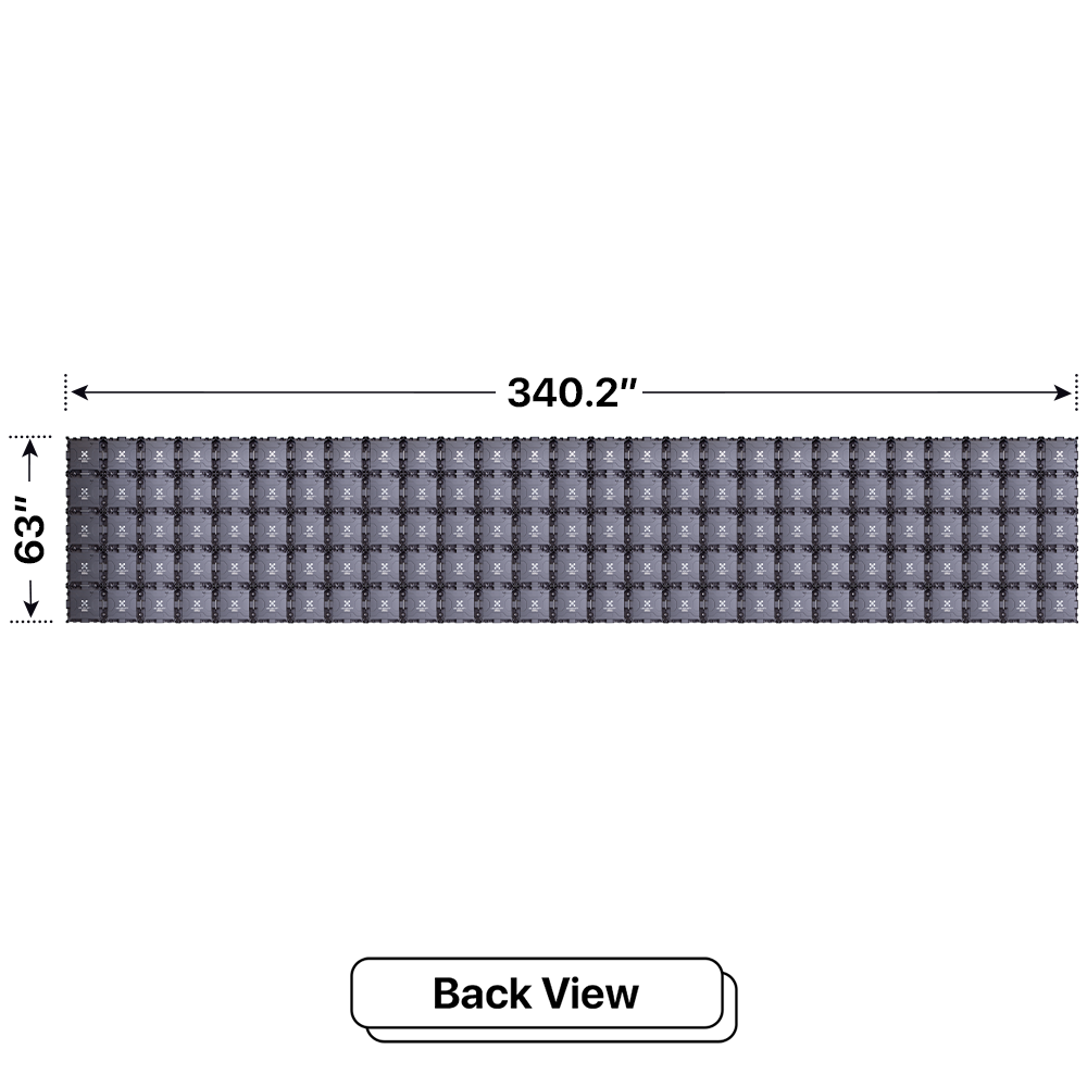 LED Sign City five by twenty seven inch LED sign, back view, 3 Resolution, up to 10000 nits, digital signage market, digital signage led, bar signs