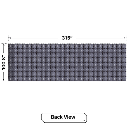 LED Sign City eight by twenty five inch LED sign, back view, Brightness up to 10000 nits, digital signage marketing, digital led signage, church signs