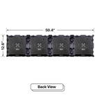 LED Sign City one by four inch LED sign, back view, Fully Programmable, led digital signage, digital marketing signage, church signs