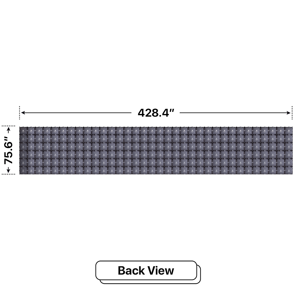 LED Sign City six by thirty four inch LED sign, back view, 3 Resolution Options, global digital signage market, digital signage led screen, bar signs