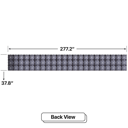 LED Sign City three by twenty two inch LED sign, back view, Brightness up to 10000 nits, digital signage market, led digital signage display, bar signs