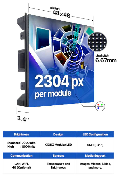 Led Sign City Series 1X16 outdoor custom led sign with brilliant full-color programmable digital signage, Free software, and wireless communication