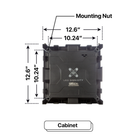 LED Sign City four by nine inch LED sign, Cabinet, XIGNZ Modular LED, up to 10000 nits, digital signage marketing, led digital signage display, church signs