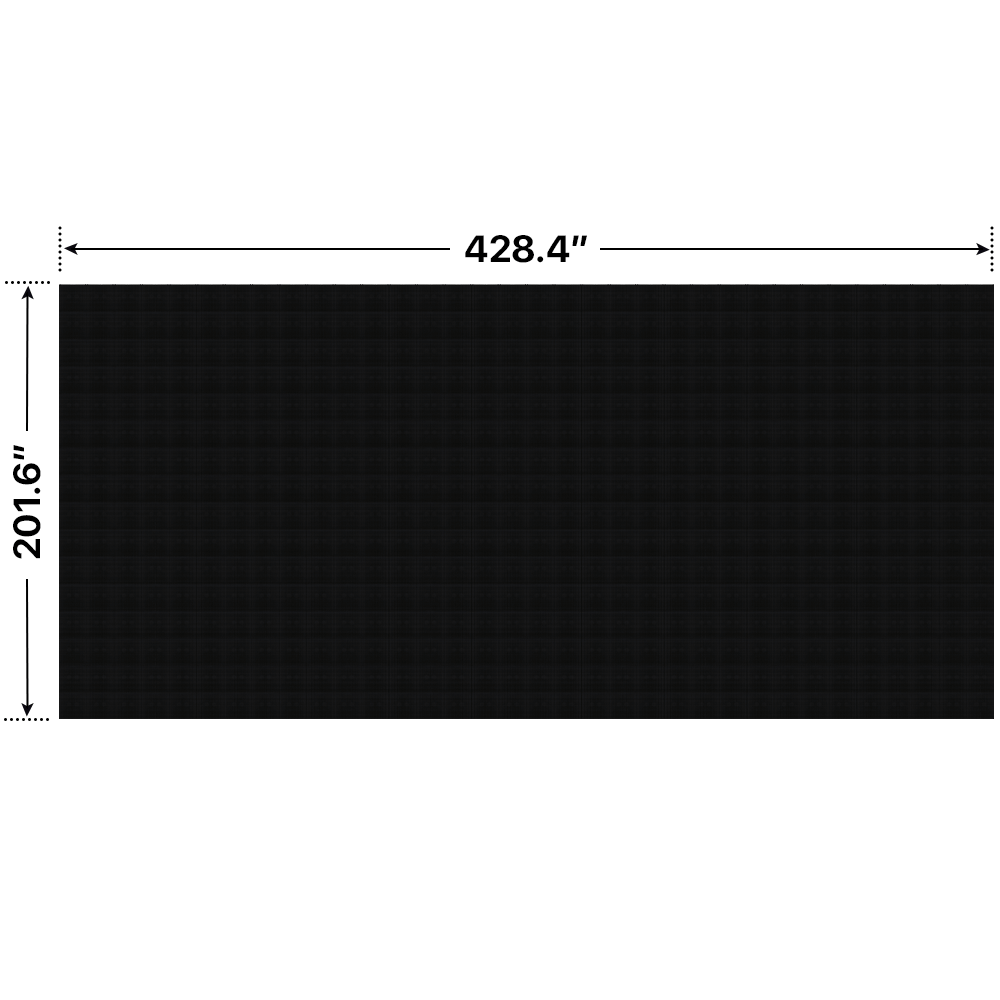 LED Sign City 16’ x 34’ LED sign, 3 Resolution Options, Brightness up to 10000 nits, Fully Programmable, Wireless Control System, Automatic sensors for brightness and temperature, Single and Double-sided display visibility