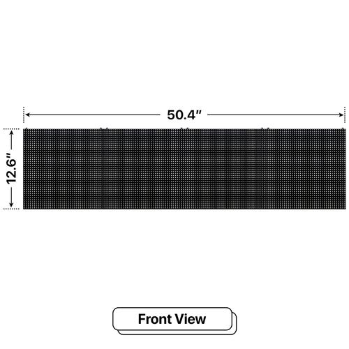 LED Sign City one by four inch LED sign, front view, 3 Resolution, up to 10000 nits, led digital signage, digital marketing signage, church signs