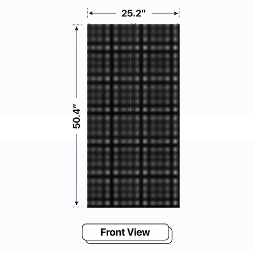 LED Sign City four by two inch LED sign, front view, 3 Resolution, up to 10000 nits, digital signage market, digital signage led, bar signs