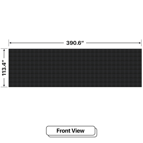 LED Sign City 9’ x 31’ LED sign, 3 Resolution Options, Brightness up to 10000 nits, Fully Programmable, Wireless Control System, Automatic sensors for brightness and temperature, Single and Double-sided display visibility