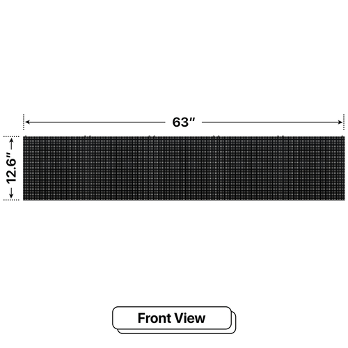 LED Sign City one by five inch LED sign, Fully Programmable, digital marketing signage, church signs