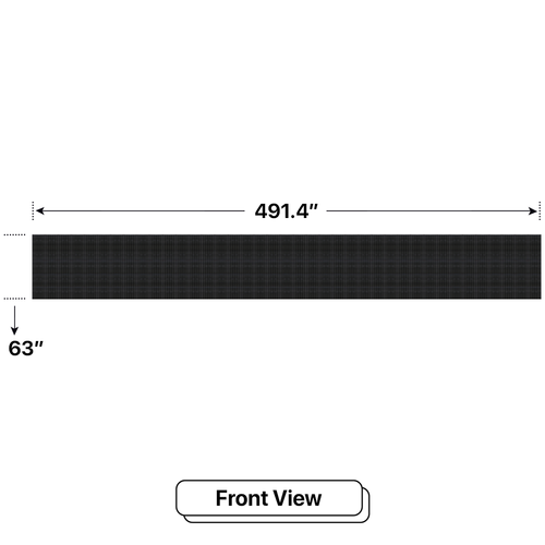 LED Sign City five by thirty nine inch LED sign, front view, Single and Double-sided display visibility, digital signage marketing, led digital signage display, church signs