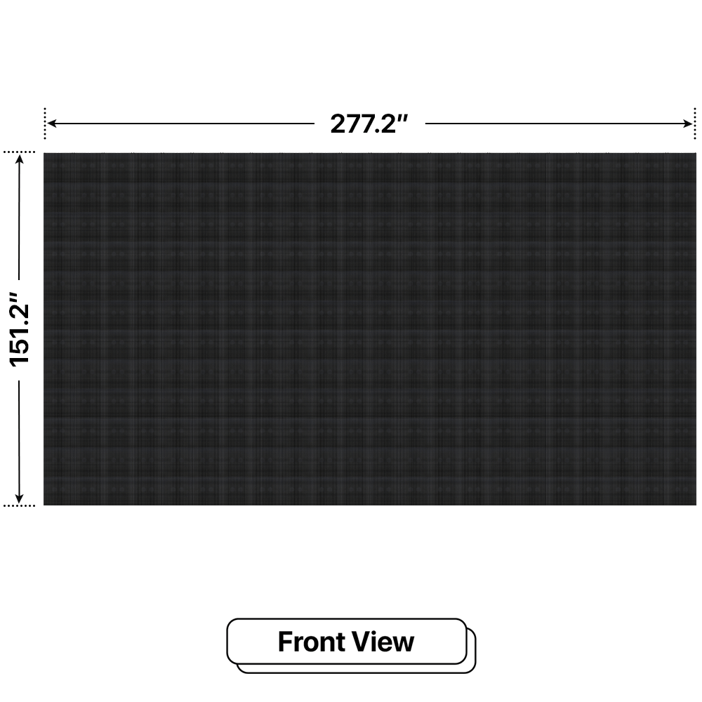 LED Sign City 12’ x 22’ LED sign, 3 Resolution Options, Brightness up to 10000 nits, Fully Programmable, Wireless Control System, Automatic sensors for brightness and temperature, Single and Double-sided display visibility