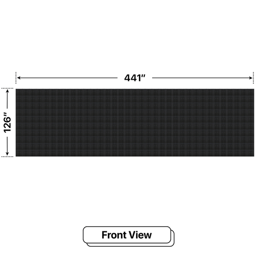 LED Sign City 10’ x 35’ LED sign, 3 Resolution Options, Brightness up to 10000 nits, Fully Programmable, Wireless Control System, Automatic sensors for brightness and temperature, Single and Double-sided display visibility