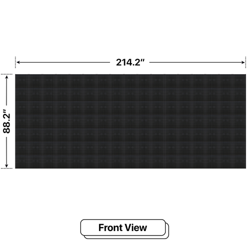 LED Sign City seven by seventeen inch LED sign, front view, Brightness up to 10000 nits, digital signage market, led digital signage display, bar signs