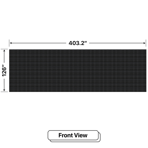 LED Sign City 10’ x 32’ LED sign, 3 Resolution Options, Brightness up to 10000 nits, Fully Programmable, Wireless Control System, Automatic sensors for brightness and temperature, Single and Double-sided display visibility