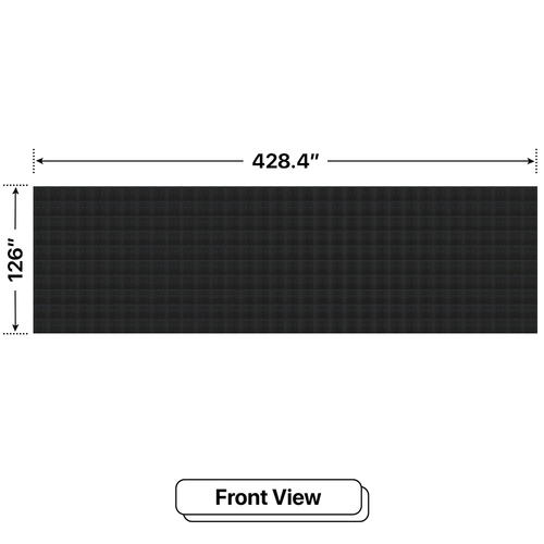 LED Sign City 10’ x 34’ LED sign, 3 Resolution Options, Brightness up to 10000 nits, Fully Programmable, Wireless Control System, Automatic sensors for brightness and temperature, Single and Double-sided display visibility