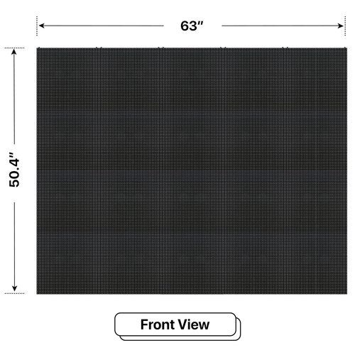 LED Sign City four by five inch LED sign, front view, Single and Double-sided display visibility, digital signage market, digital signage led, bar signs