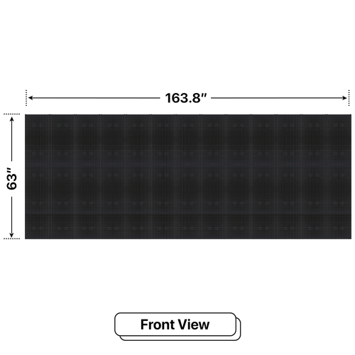 LED Sign City 5’ x 13’ LED sign, 3 Resolution Options, Brightness up to 10000 nits, Fully Programmable, Wireless Control System, Automatic sensors for brightness and temperature, Single and Double-sided display visibility
