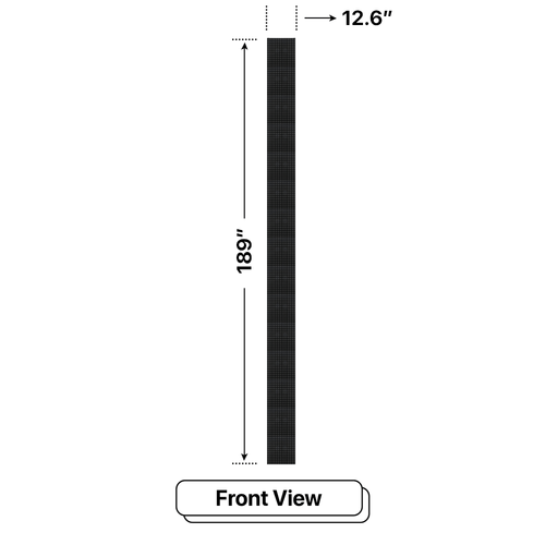 LED Sign City 15’ x 1’ LED sign, 3 Resolution Options, Brightness up to 10000 nits, Fully Programmable, Wireless Control System, Automatic sensors for brightness and temperature, Single and Double-sided display visibility