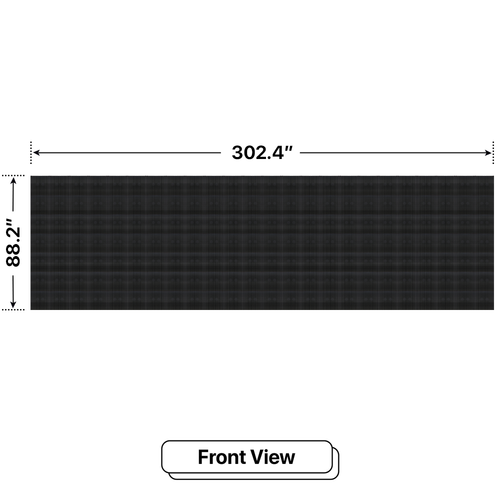 LED Sign City seven by twenty four inch LED sign, front view, 3 Resolution Options, global digital signage market, digital signage led screen, bar signs