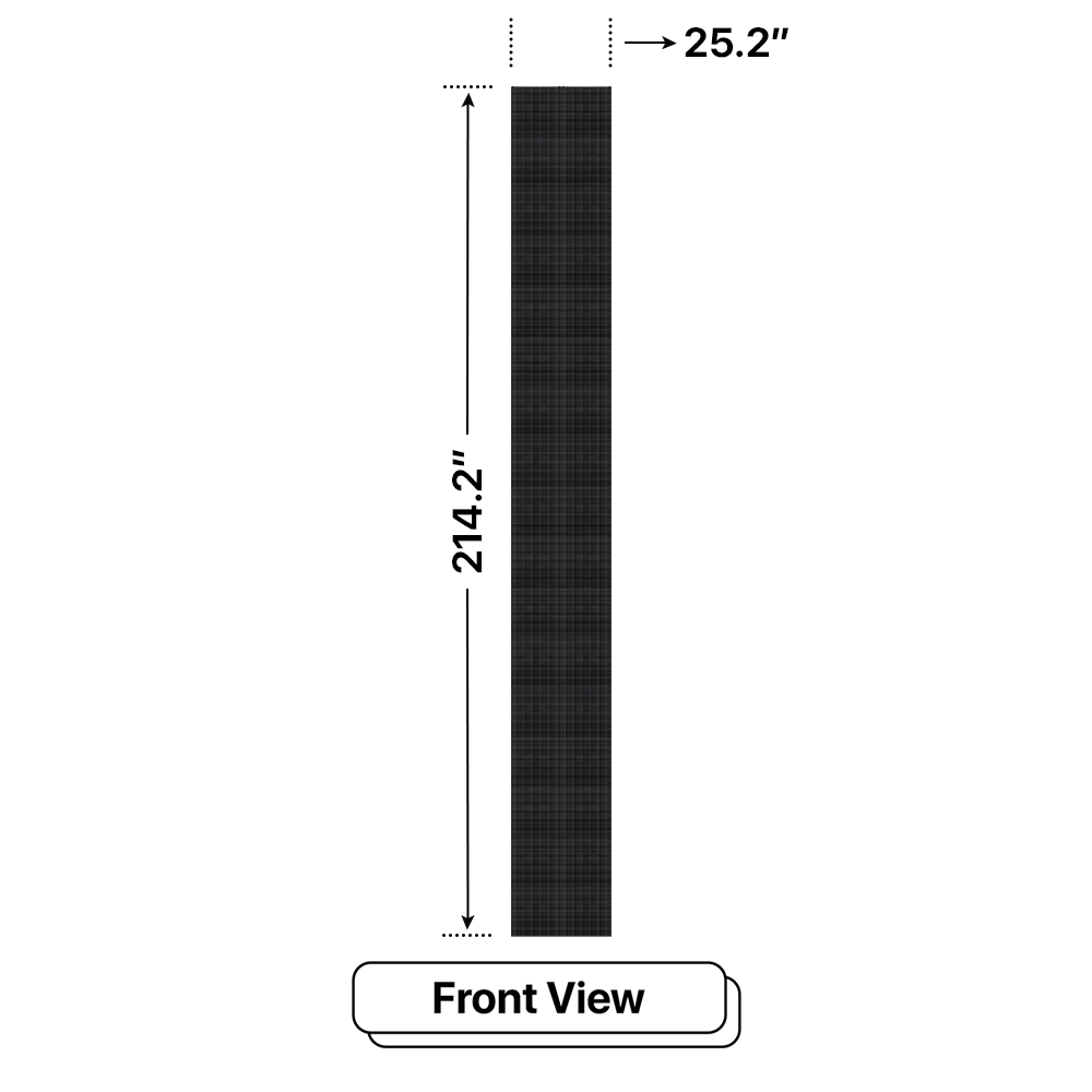 LED Sign City 17’ x 2’ LED sign, 3 Resolution Options, Brightness up to 10000 nits, Fully Programmable, Wireless Control System, Automatic sensors for brightness and temperature, Single and Double-sided display visibility