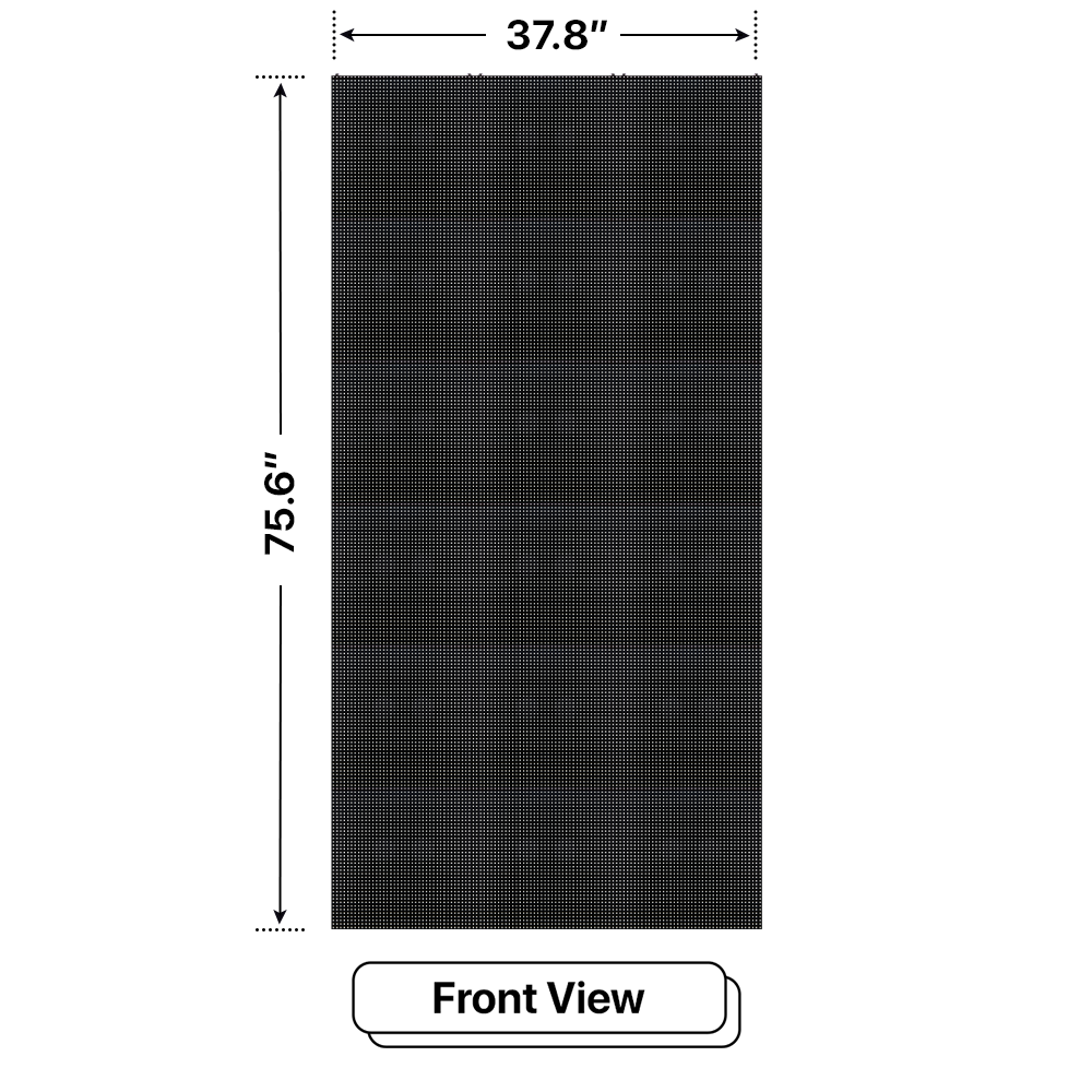 LED Sign City six by three inch LED sign, front view, Brightness up to 10000 nits, digital signage marketing, digital led signage, church signs