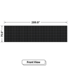 LED Sign City six by twenty three inch LED sign, front view, Brightness up to 10000 nits, digital signage marketing, digital led signage, church signs