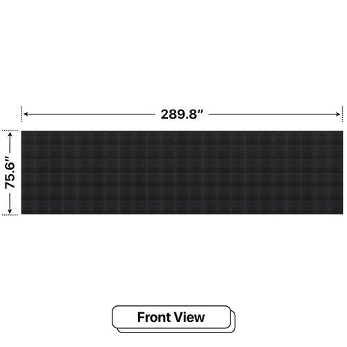 LED Sign City six by twenty three inch LED sign, front view, Brightness up to 10000 nits, digital signage marketing, digital led signage, church signs