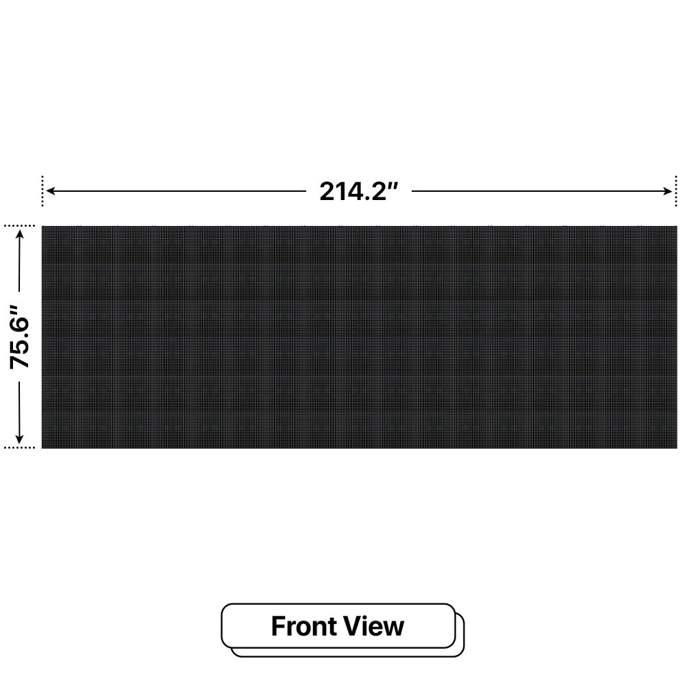 LED Sign City six by seventeen inch LED sign, front view, Brightness up to 10000 nits, digital signage market, led digital signage display, bar signs
