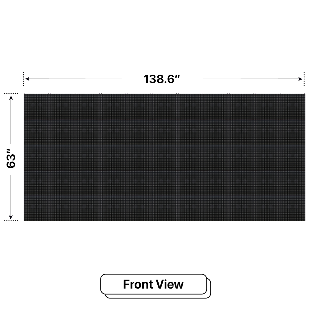 LED Sign City five by eleven inch LED sign, front view, 3 Resolution, up to 10000 nits, digital signage marketing, led digital signage display, church signs
