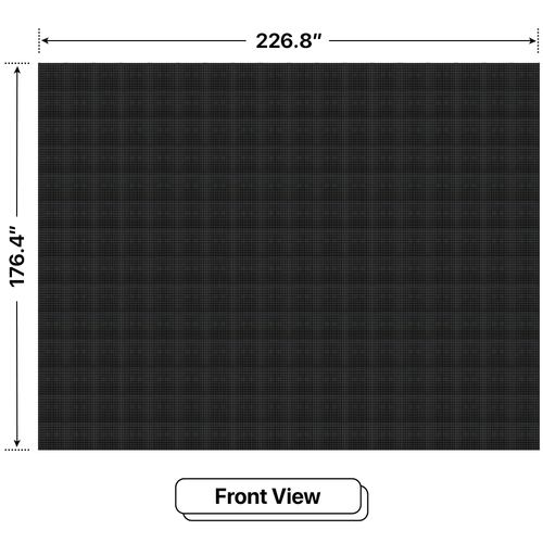 LED Sign City 14’ x 18’ LED sign, 3 Resolution Options, Brightness up to 10000 nits, Fully Programmable, Wireless Control System, Automatic sensors for brightness and temperature, Single and Double-sided display visibility