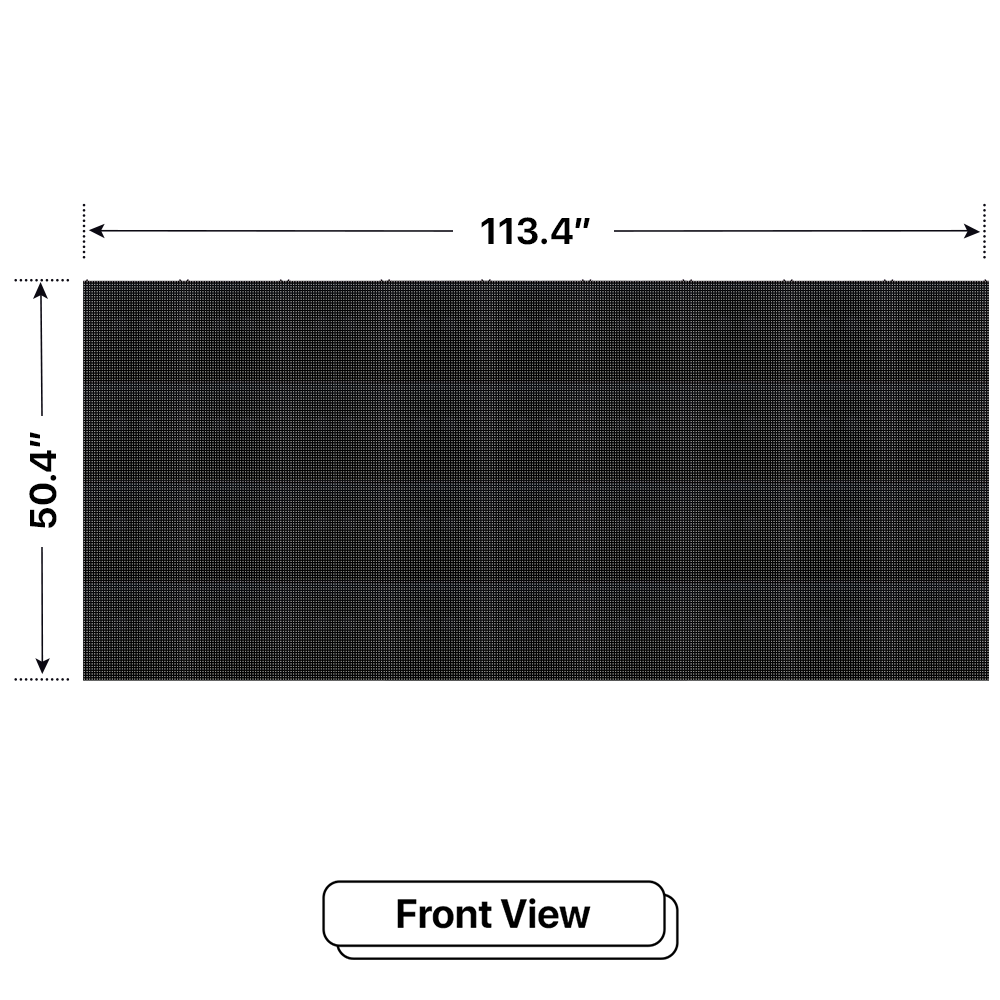 LED Sign City four by nine inch LED sign, front view, Single and Double-sided display visibility, digital signage marketing, led digital signage display, church signs