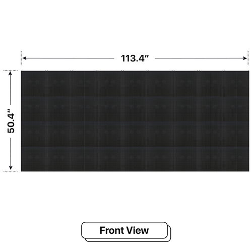 LED Sign City four by nine inch LED sign, front view, Single and Double-sided display visibility, digital signage marketing, led digital signage display, church signs