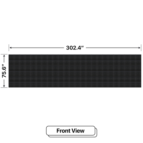LED Sign City six by twenty four inch LED sign, front view, 3 Resolution Options, global digital signage market, digital signage led screen, bar signs