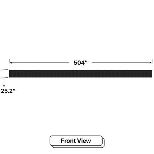 LED Sign City two by forty inch LED sign, front view, 3 Resolution Options, global digital signage market, digital signage led screen, bar signs