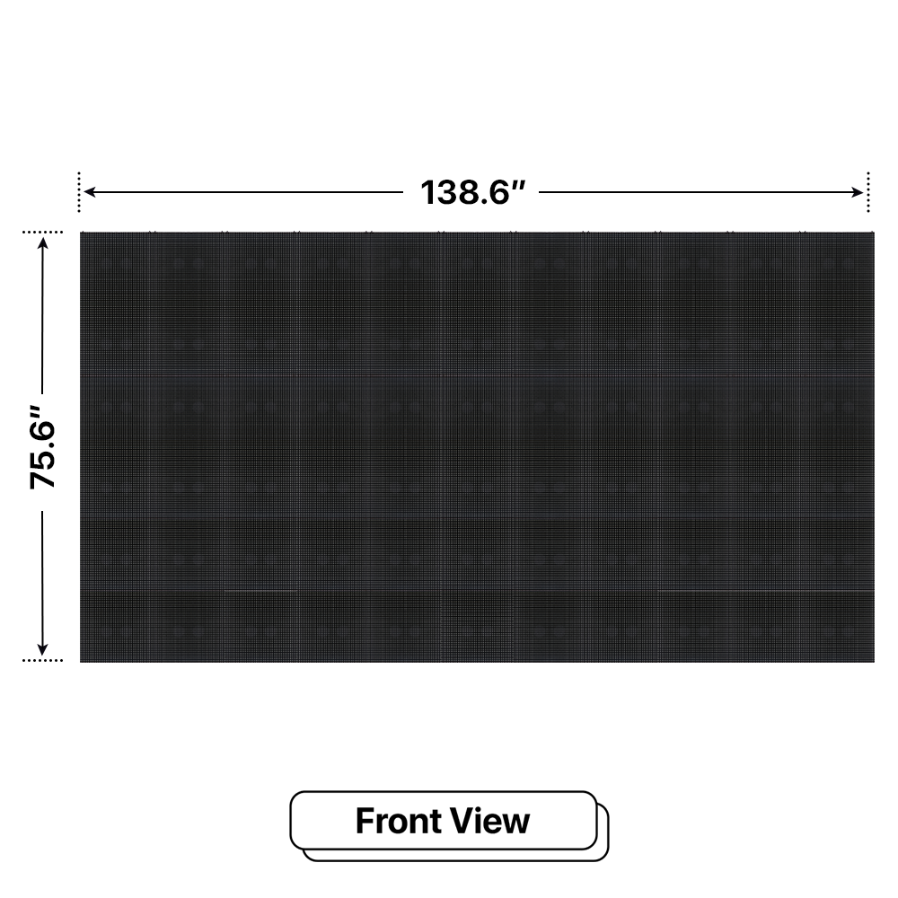 LED Sign City six by eleven inch LED sign, front view, Single and Double-sided display visibility, digital signage market, digital signage led, bar signs