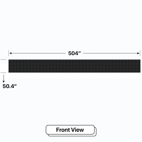 LED Sign City four by forty inch LED sign, front view, Single and Double-sided display visibility, digital signage market, digital signage led, bar signs