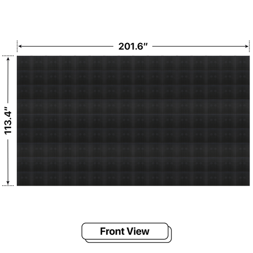 LED Sign City 9’ x 16’ LED sign, 3 Resolution Options, Brightness up to 10000 nits, Fully Programmable, Wireless Control System, Automatic sensors for brightness and temperature, Single and Double-sided display visibility