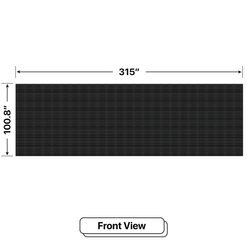 LED Sign City eight by twenty five inch LED sign, front view, Single and Double-sided display visibility, digital signage market, digital signage led, bar signs