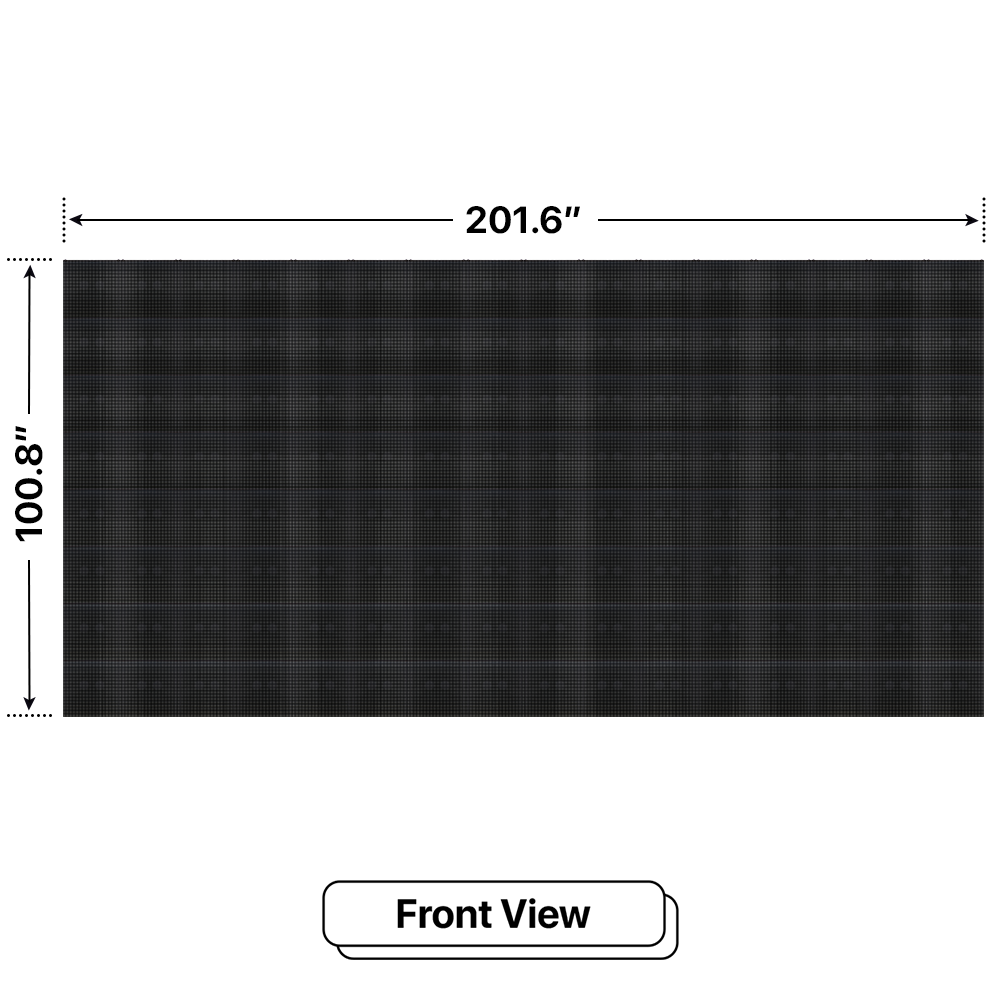 LED Sign City eight by sixteen inch LED sign, front view, 3 Resolution, up to 10000 nits, digital signage marketing, led digital signage display, church signs