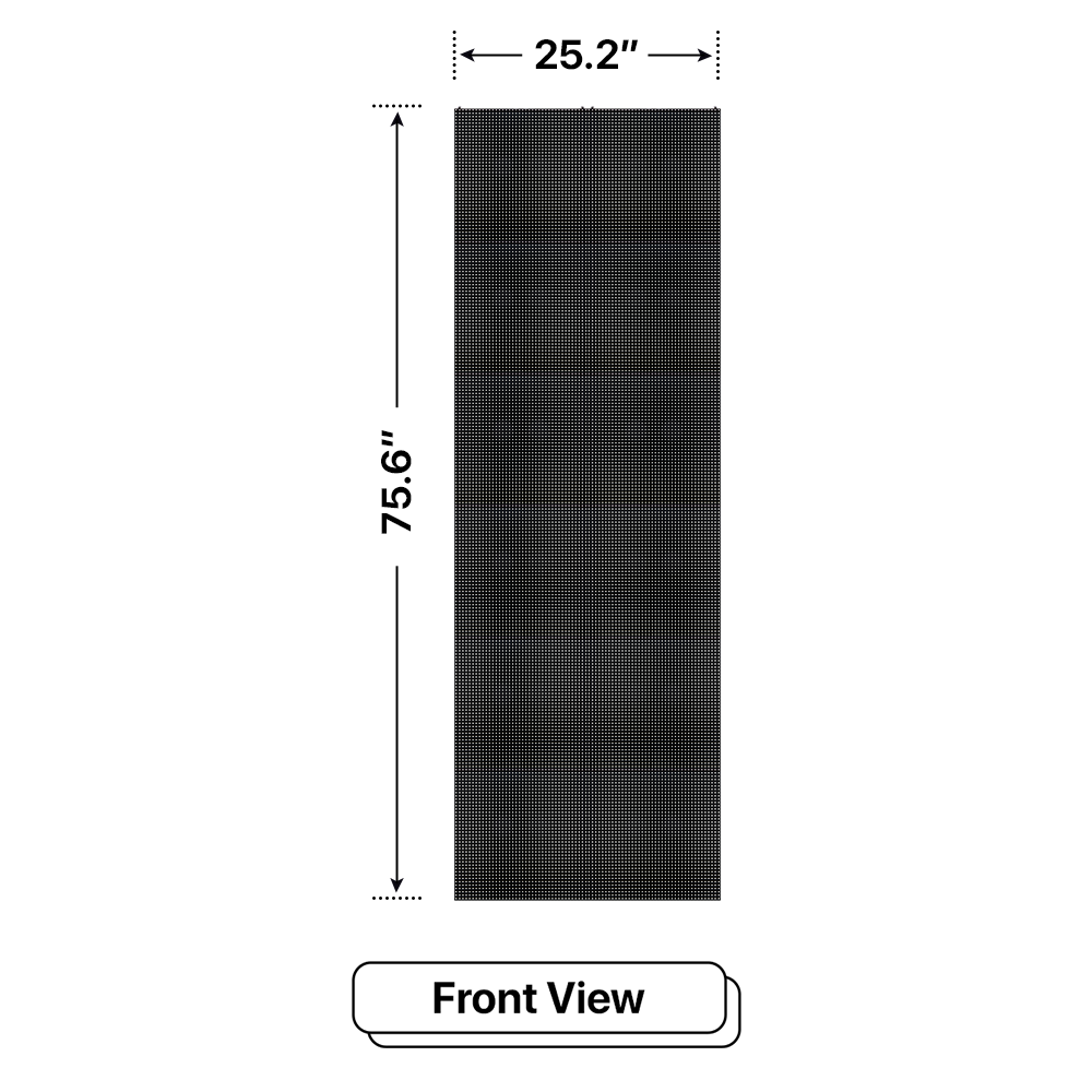 LED Sign City six by two inch LED sign, front view, 3 Resolution, up to 10000 nits, digital signage market, digital signage led, bar signs