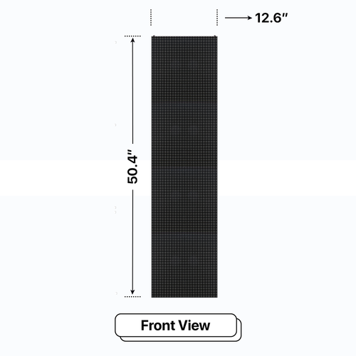 LED Sign City four by one inch LED sign, front view, Single and Double-sided display visibility, digital signage market, digital signage led, bar signs