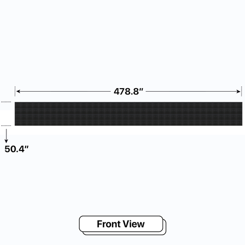 LED Sign City four by thirty eight inch LED sign, front view, 3 Resolution Options, digital signage market, digital signage led, bar signs