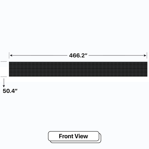 LED Sign City four by thirty seven inch LED sign, front view, Brightness up to 10000 nits, digital signage market, led digital signage display, bar signs