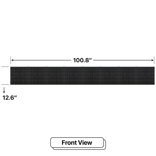 LED Sign City one by eight inch LED sign, front view, 3 Resolution Options, global digital signage market, digital signage led screen, bar signs