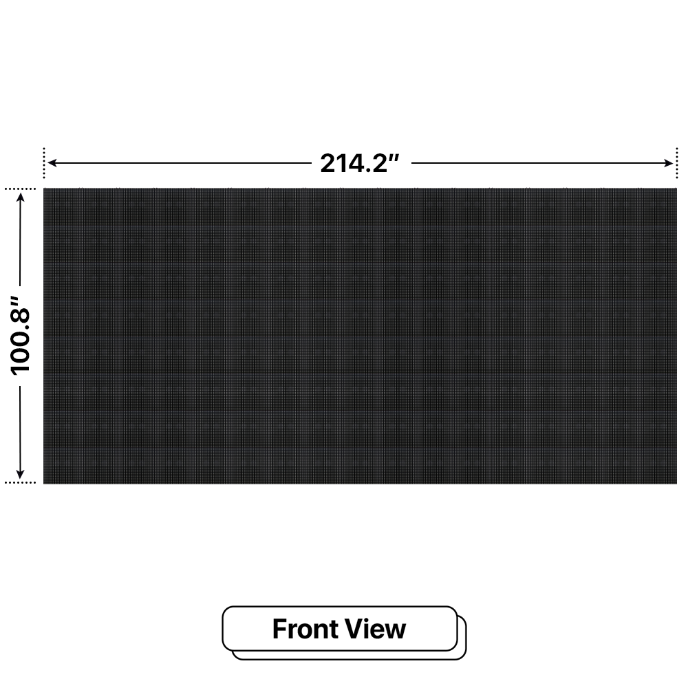 LED Sign City eight by seventeen inch LED sign, front view, Brightness up to 10000 nits, digital signage market, led digital signage display, bar signs